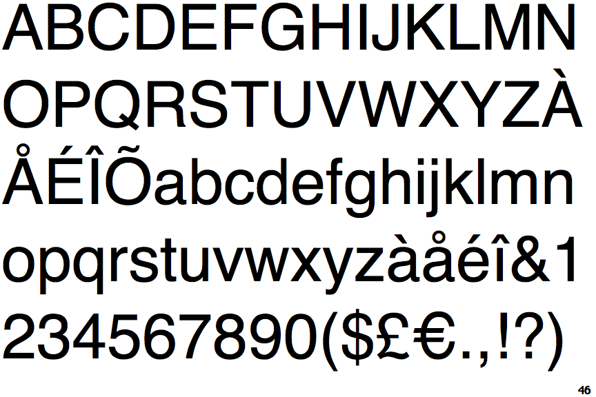 helvetica neue medium italic font