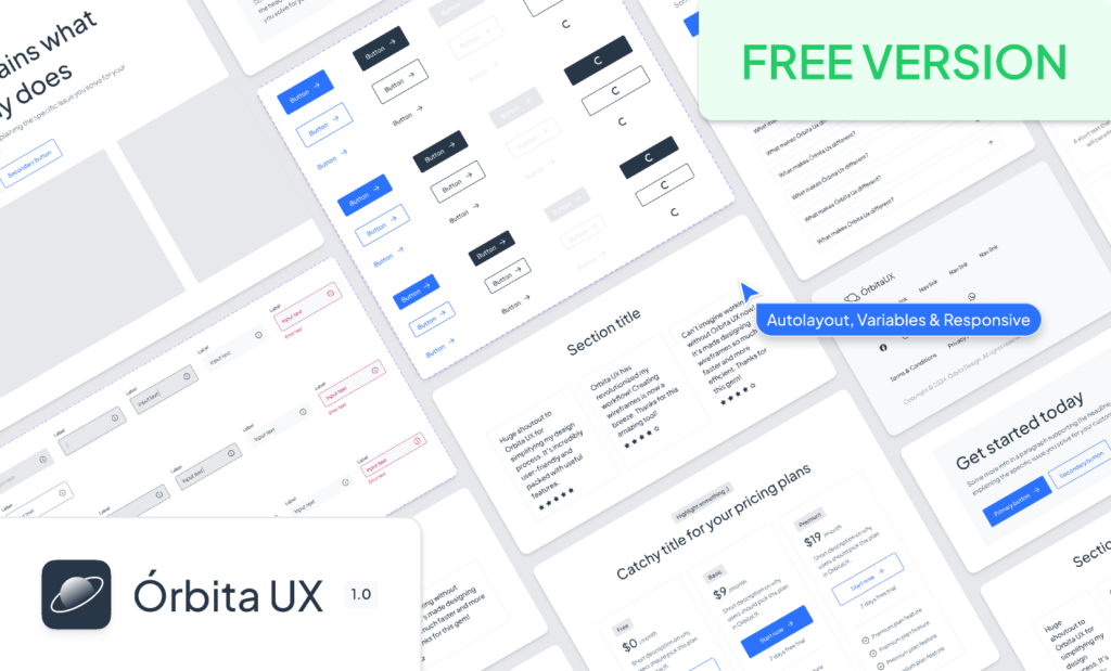 FREE Órbita UX - Wireframe Kit (1.0)